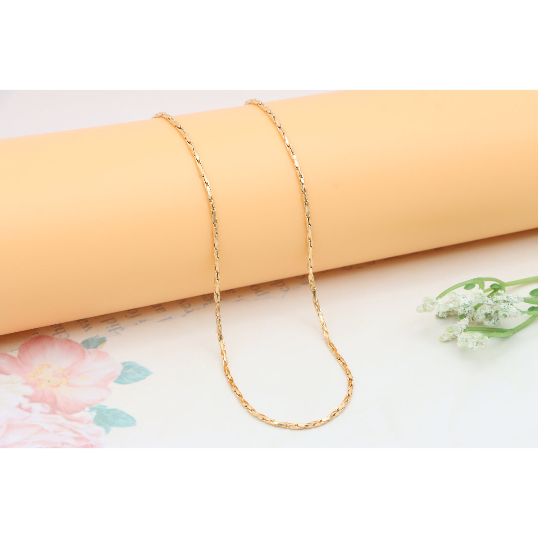 Elegant Textured Rose Gold Necklace for Stylish Layering, XPNL0353 (2036-3)