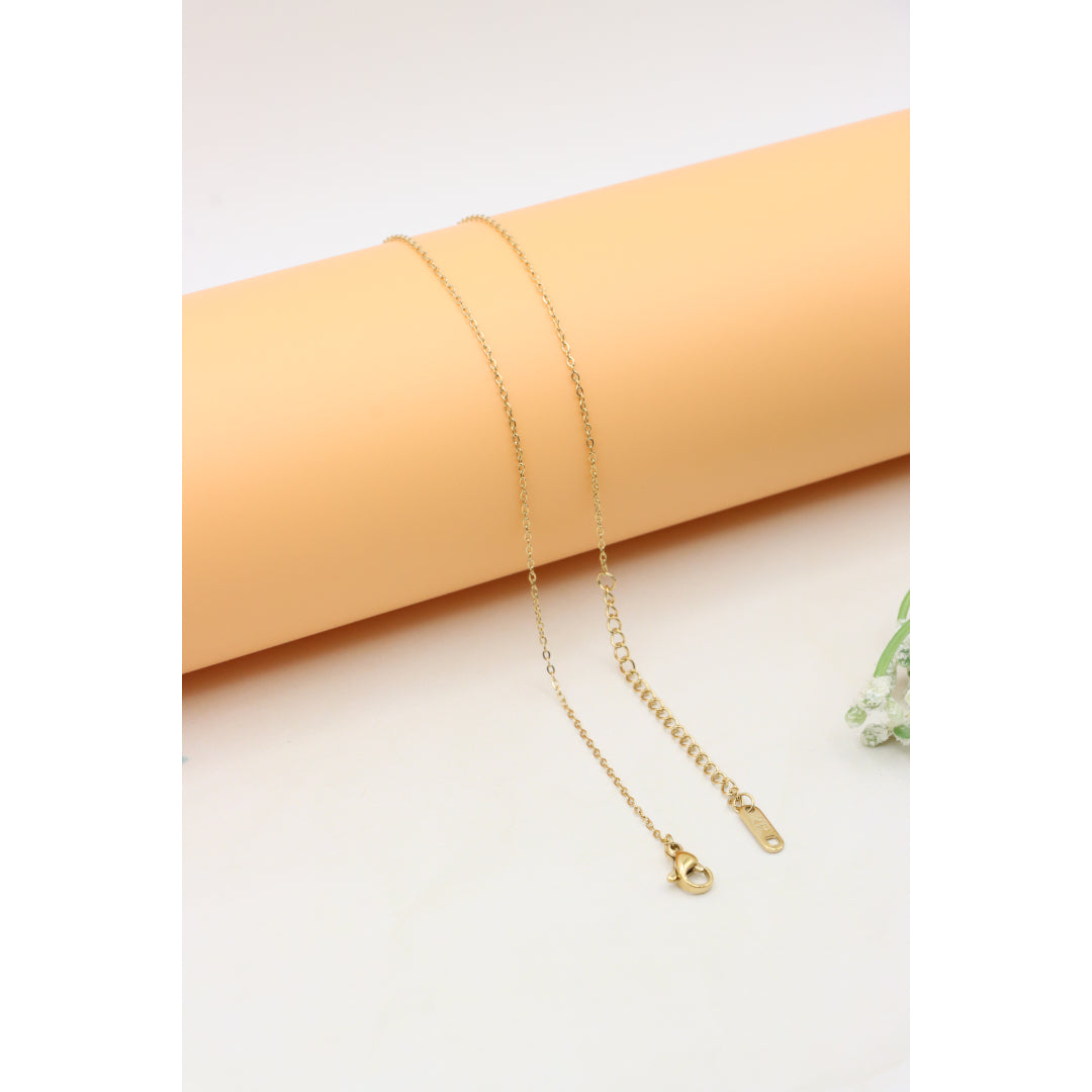 Delicate Yellow Heart Pendant Necklace with Adjustable Chain, XPNL0364 (2037-4)