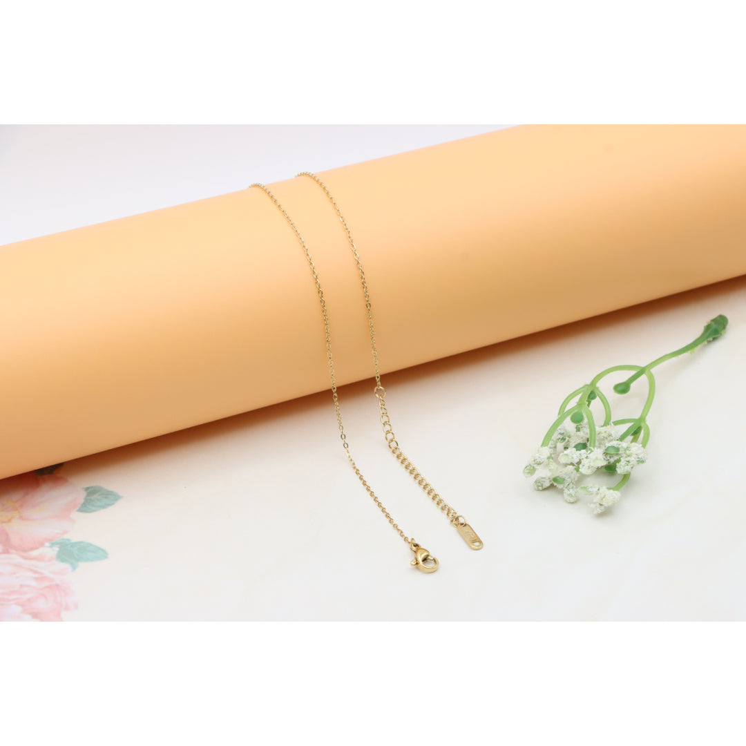 Delicate Yellow Heart Pendant Necklace with Adjustable Chain, XPNL0364 (2037-4)