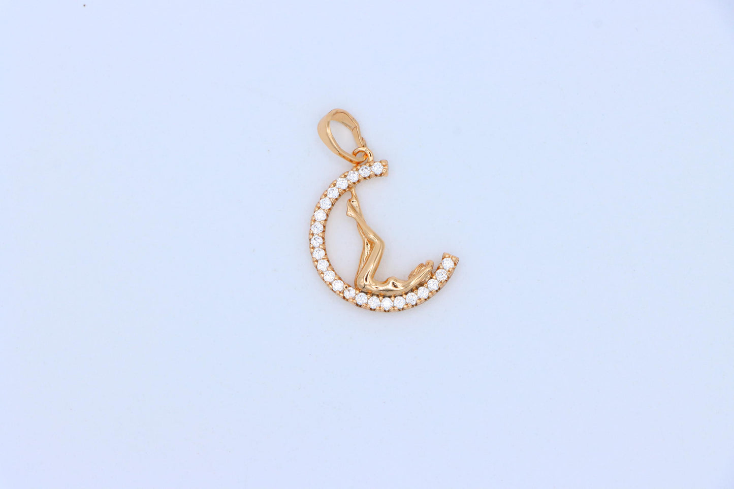 Round Rose Gold Tree Pendant with Sparkling Crystal Accents, XPPT1507 (2139-10)