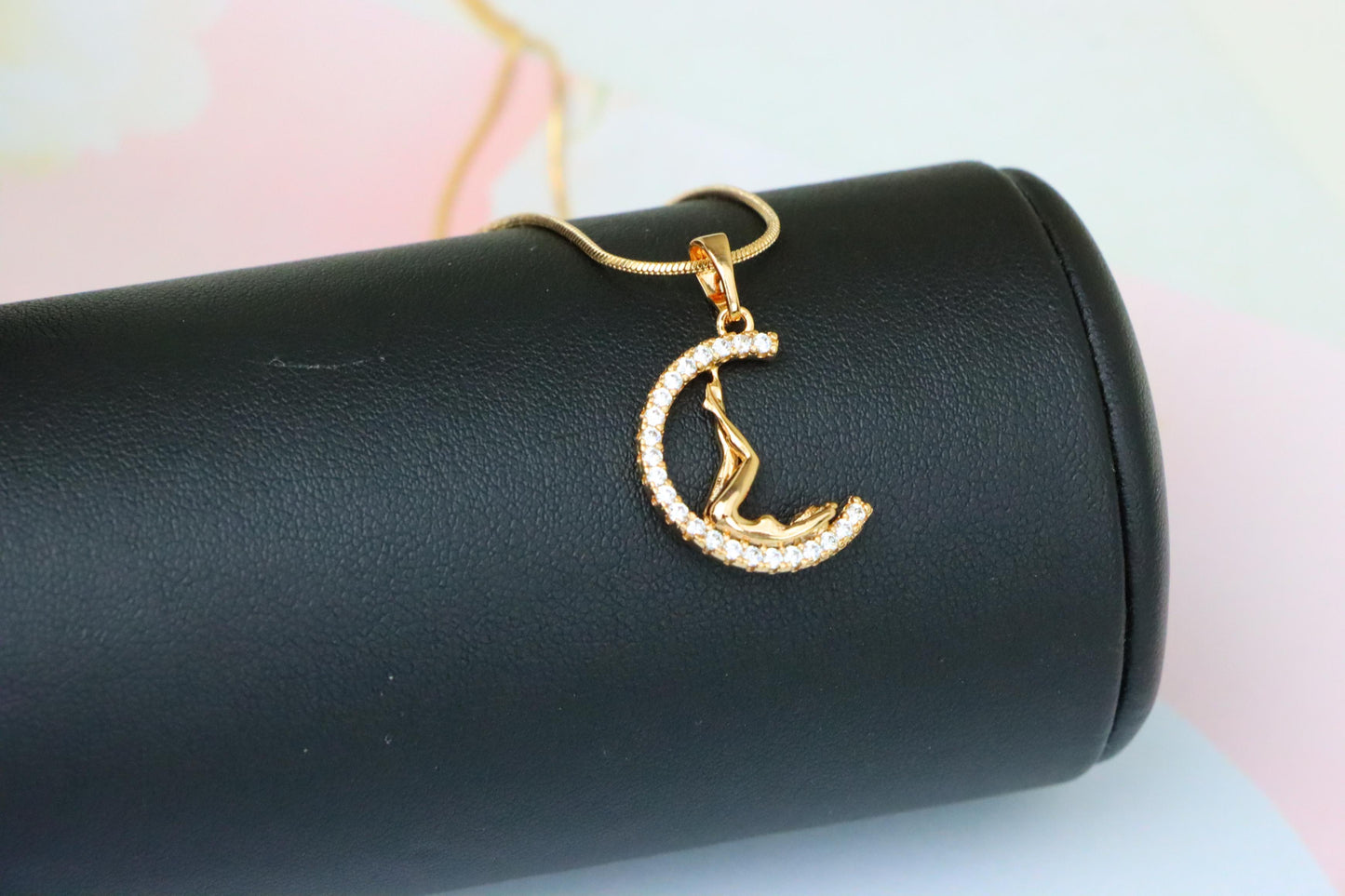 Round Rose Gold Tree Pendant with Sparkling Crystal Accents, XPPT1507 (2139-10)