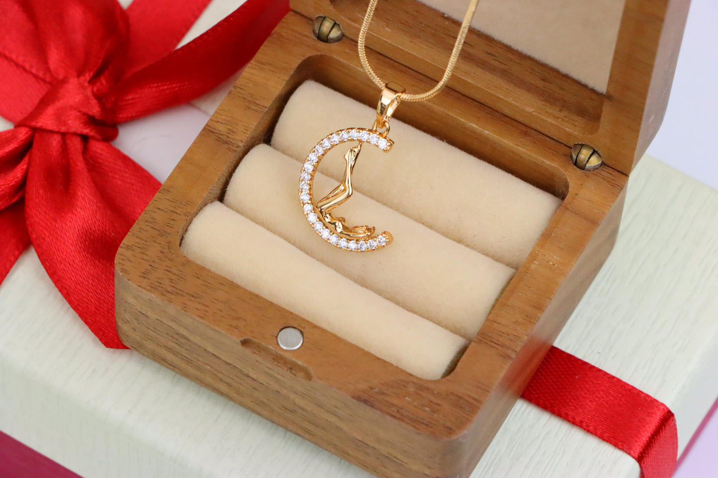 Round Rose Gold Tree Pendant with Sparkling Crystal Accents, XPPT1507 (2139-10)