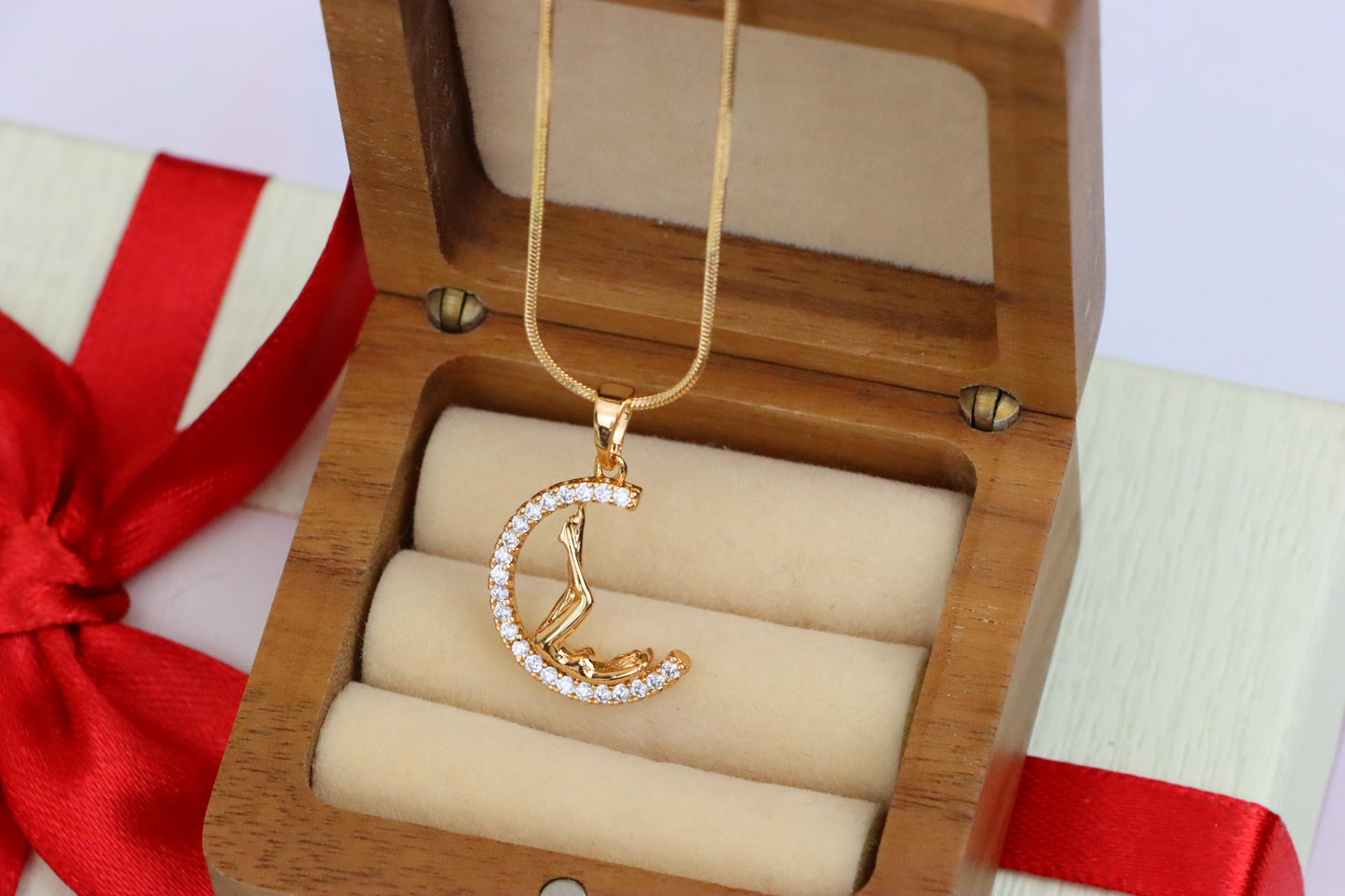 Round Rose Gold Tree Pendant with Sparkling Crystal Accents, XPPT1507 (2139-10)