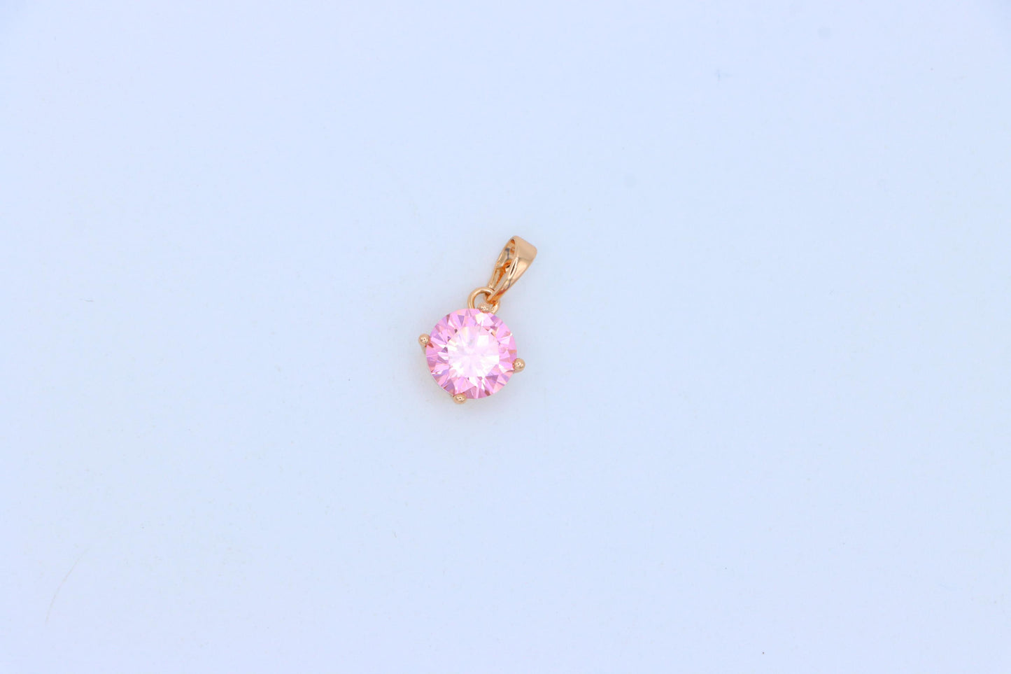 Dazzling Pink Pendant with Gold Plated Finish for Effortless Charm, XPPT1668 (2164-1)