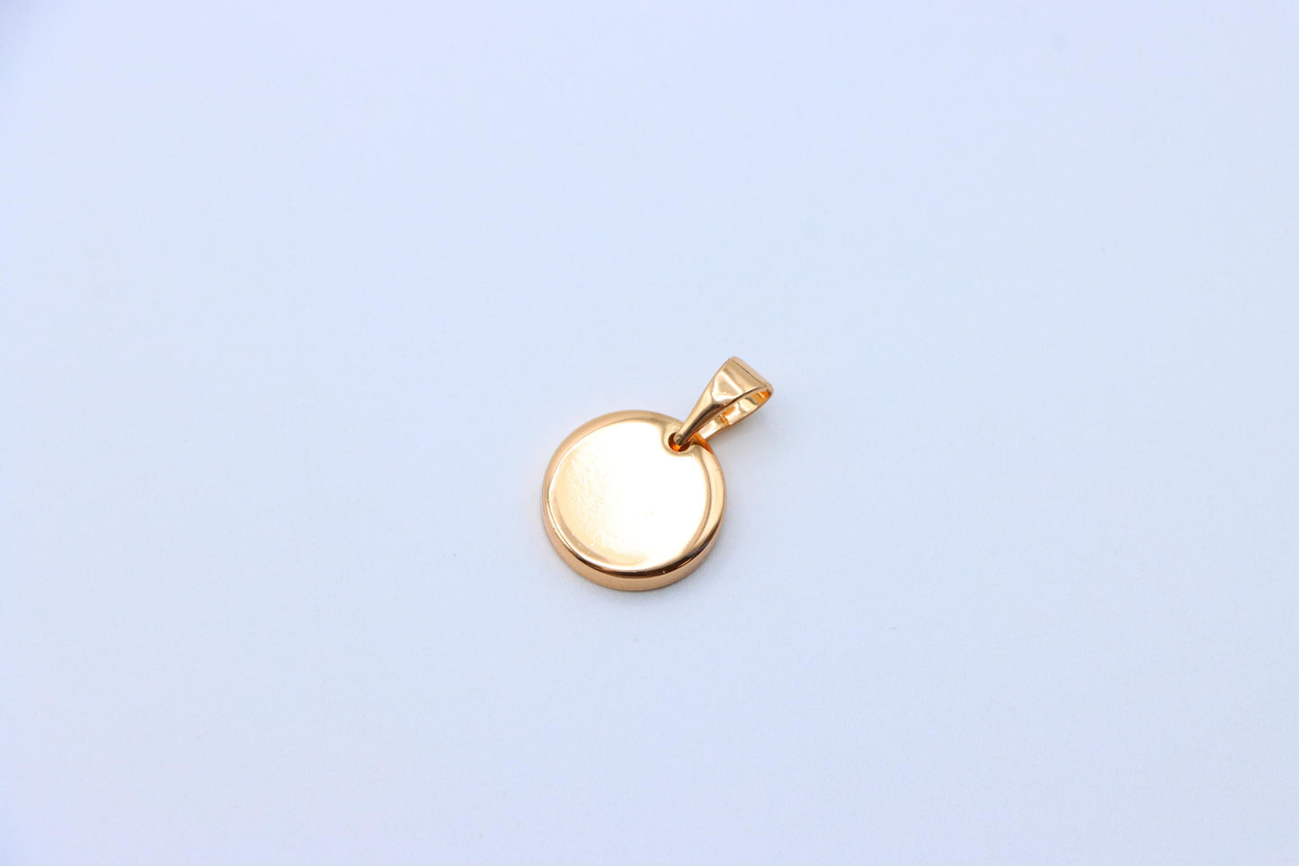 Minimalist Round Rose Gold Pendant for Everyday Layering Style, XPPT1536 (2142-9)