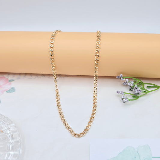 Chunky Rose Gold Chain Necklace for Women, 19.7 Inch Stylish Look, XPNL0030 (2003-10)