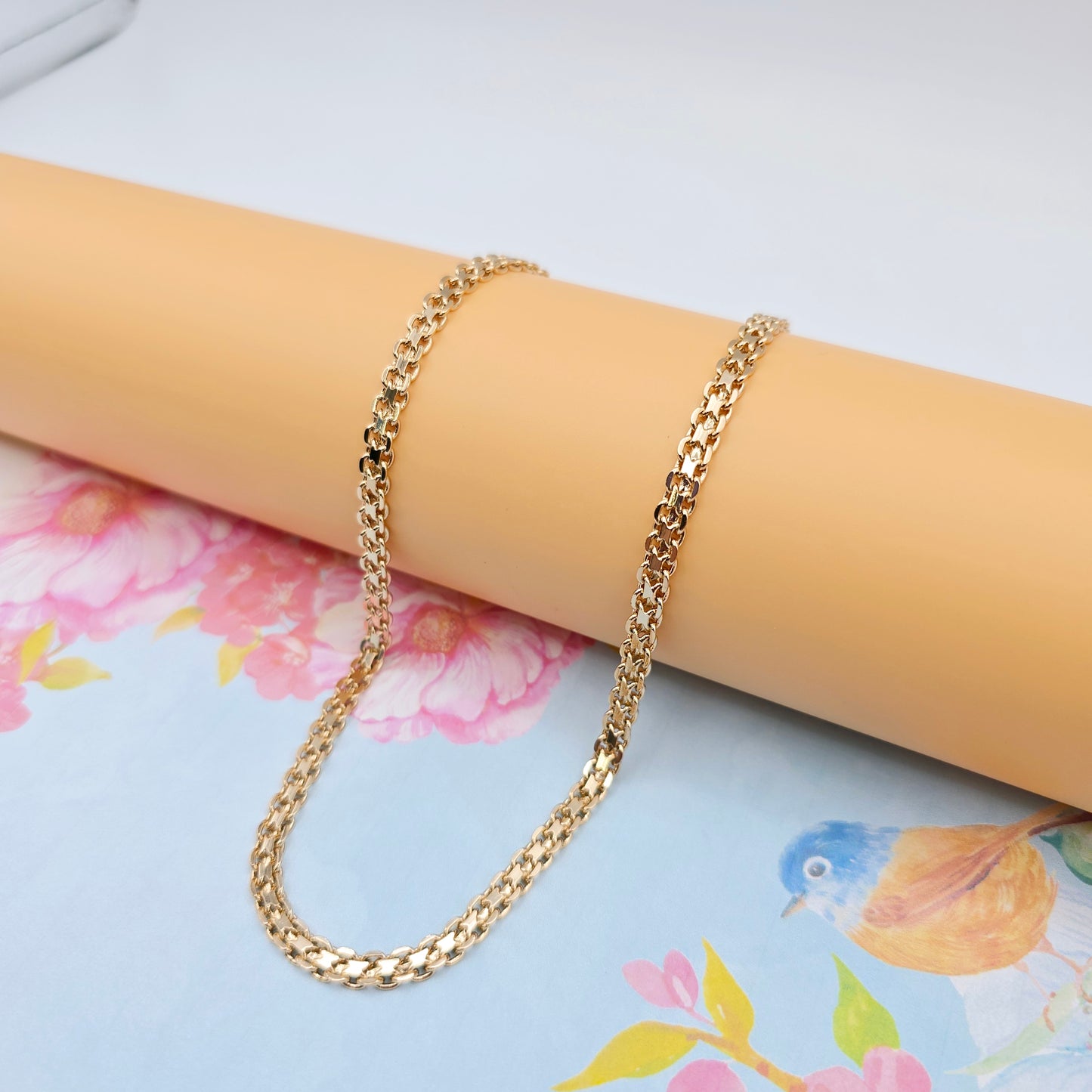 Chunky Rose Gold Chain Necklace, 24 Inch, Gold Plated Over Brass, XPNL0107 (2011-7)