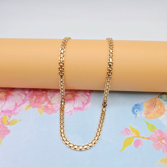 Chunky Rose Gold Chain Necklace, 24 Inch, Gold Plated Over Brass, XPNL0107 (2011-7)