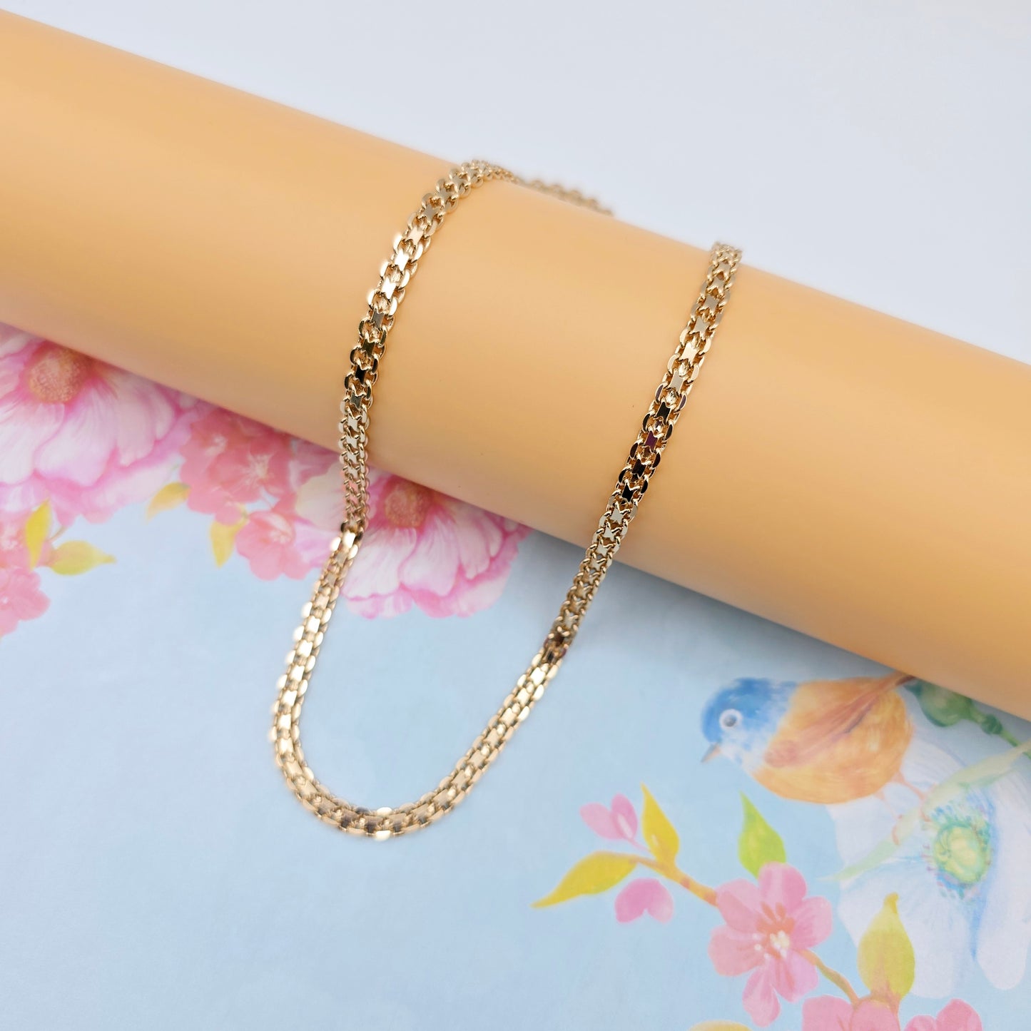 Chunky Rose Gold Chain Necklace, 24 Inch, Gold Plated Over Brass, XPNL0107 (2011-7)
