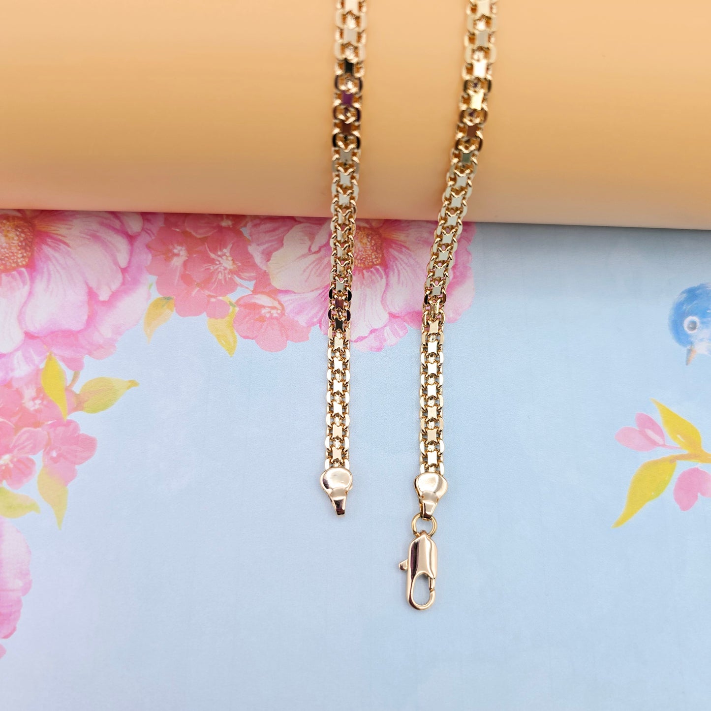 Chunky Rose Gold Chain Necklace, 24 Inch, Gold Plated Over Brass, XPNL0107 (2011-7)
