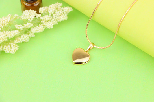 Classic Rose Gold Heart Pendant with Smooth Polished Finish, XPPT1232 (2123-8)