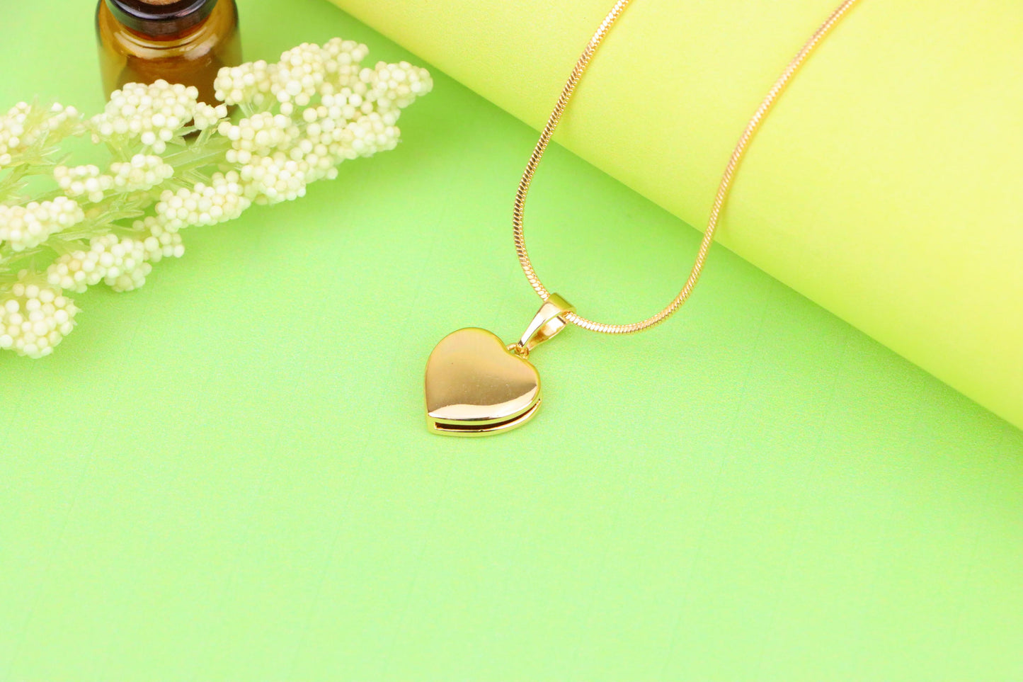 Classic Rose Gold Heart Pendant with Smooth Polished Finish, XPPT1232 (2123-8)