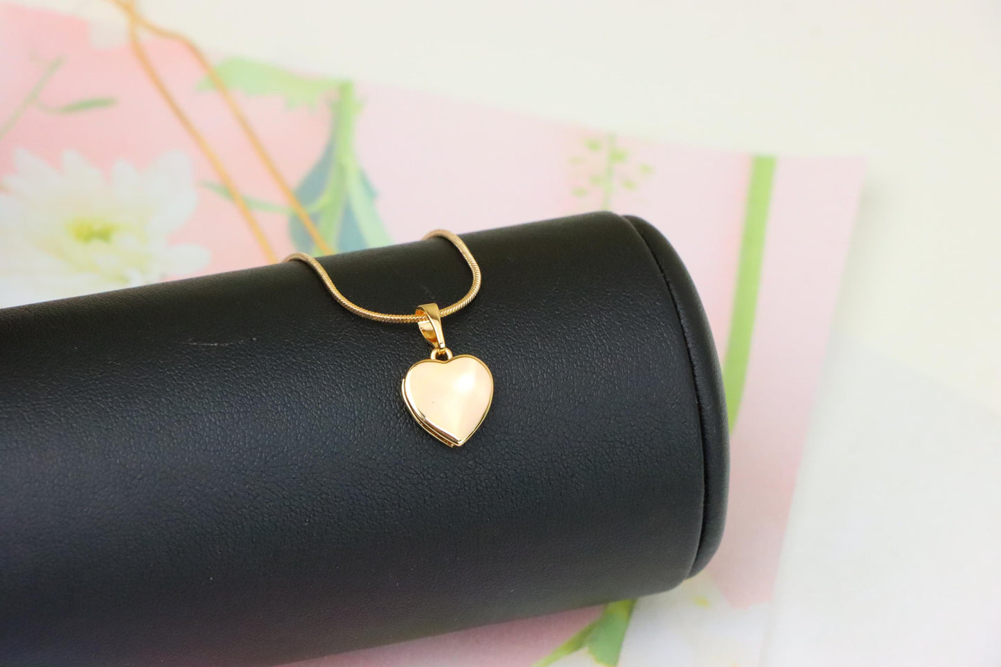 Classic Rose Gold Heart Pendant with Smooth Polished Finish, XPPT1232 (2123-8)