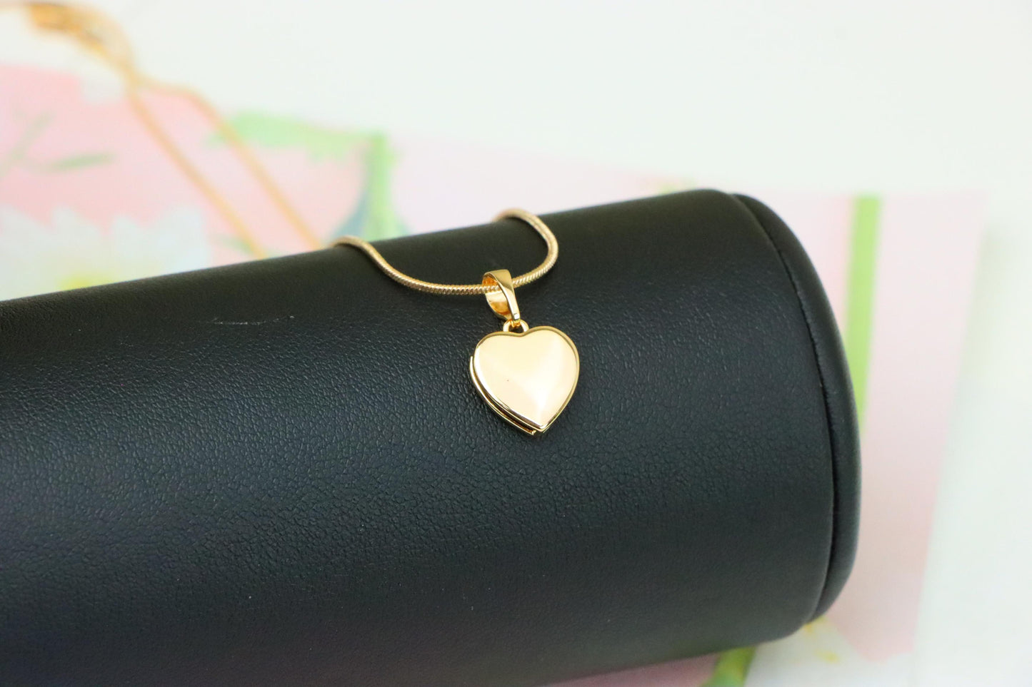 Classic Rose Gold Heart Pendant with Smooth Polished Finish, XPPT1232 (2123-8)