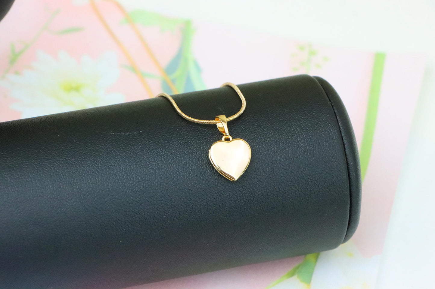Classic Rose Gold Heart Pendant with Smooth Polished Finish, XPPT1232 (2123-8)