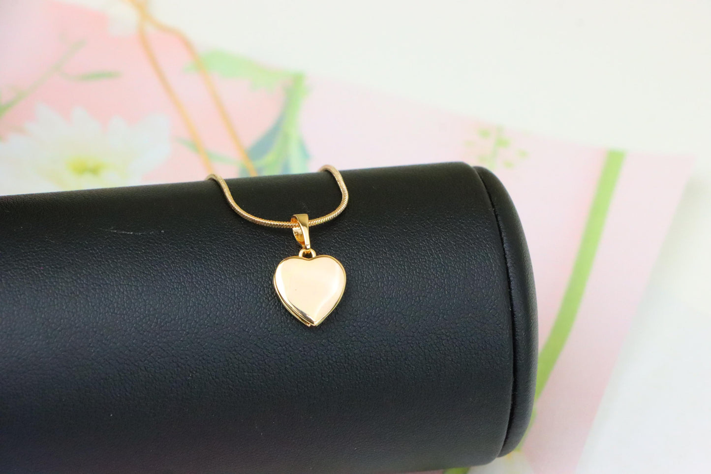 Classic Rose Gold Heart Pendant with Smooth Polished Finish, XPPT1232 (2123-8)