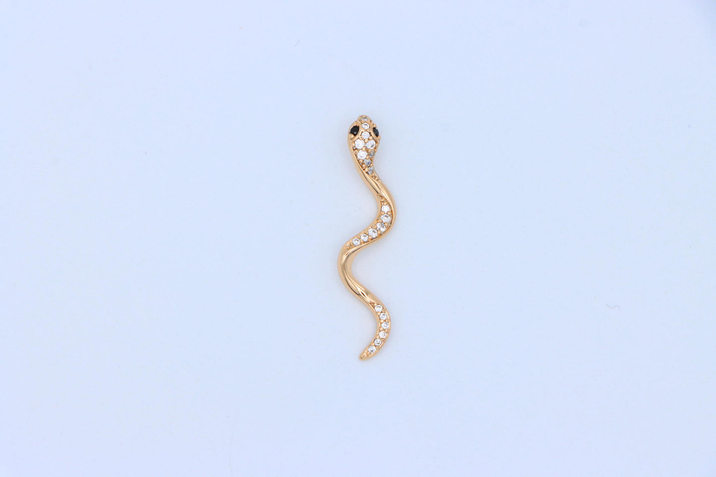 Slim Rose Gold Snake Pendant with Crystal Detailing, XPPT1275 (2128-1)