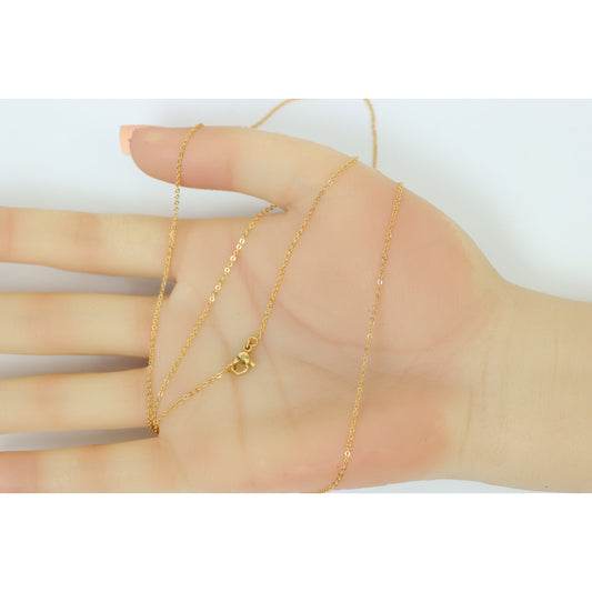 Simple Rose Gold Chain Necklace Dainty Everyday Wear, XPNL0135 (2014-5)