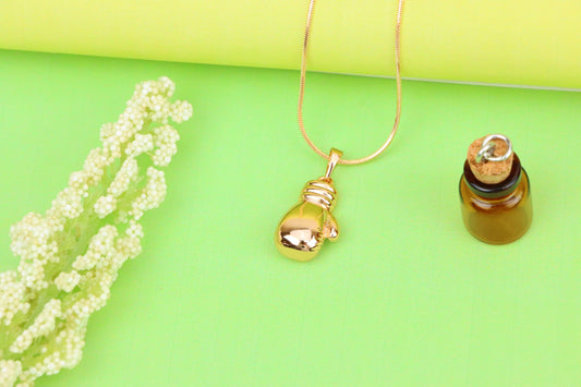 Boxing Glove Rose Gold Pendant for Sporty Charm, XPPT1285 (2129-1)