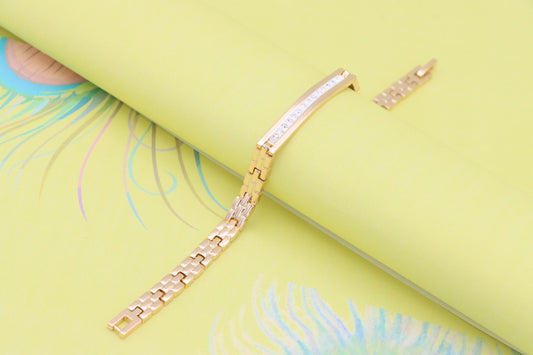 Rose Gold Bracelet with Linear Crystal Bar Design, XPBL0981 (2098-10)