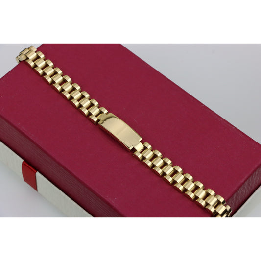 Yellow Gold Plated Chunky Link Bracelet for Men and Women, XPBL0620 (2062-9)