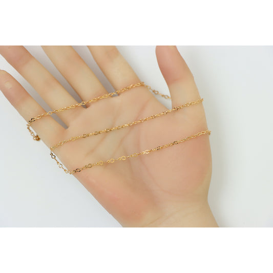 Elegant Rose Gold Twisted Link Chain Necklace for Minimal Styling , XPNL0173 (2018-3)