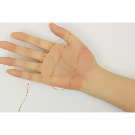 Rose Gold Beaded Necklace for Women, Elegant Look, XPNL0179 (2018-9)