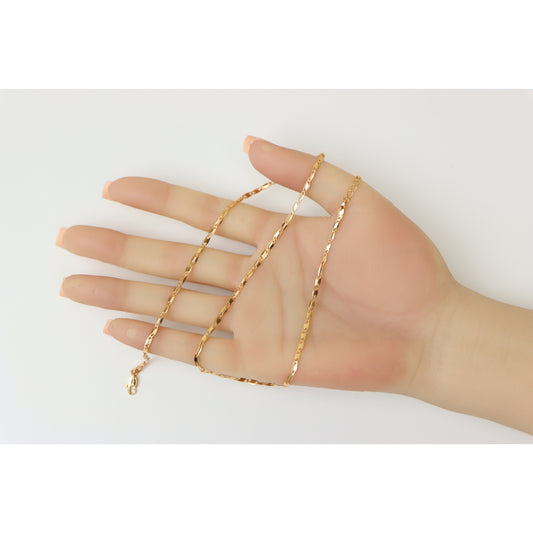 Elegant Rose Gold Chain Necklace with Adjustable Extender, XPNL0195 (2020-5)