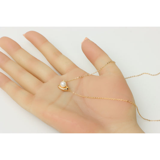 Elegant Herringbone Rose Gold Necklace, XPNL0215 (2022-5)
