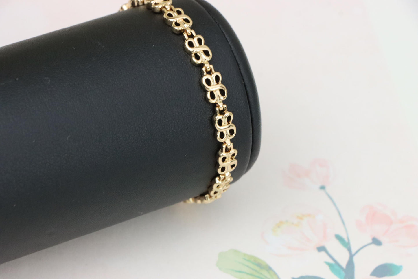 Rose Gold Plated Heart Link Chain Bracelet in High Quality Brass, XPBL1089 (2109-8)