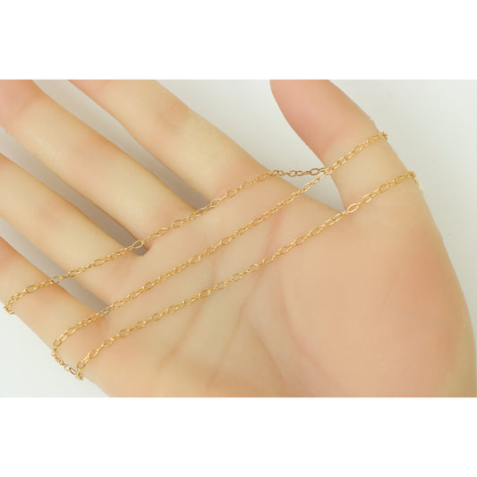 Delicate Rose Gold Plated Brass Chain Necklace, XPNL0253 (2026-3)