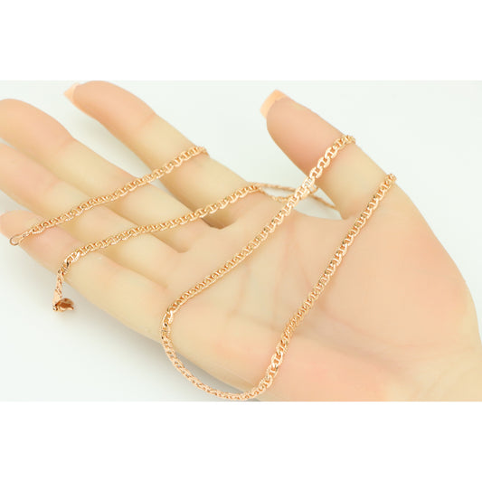 Rose Gold Statement Chain Necklace in 60cm | Bold &amp; Elegant Style, XPNL0269 (2027-9)