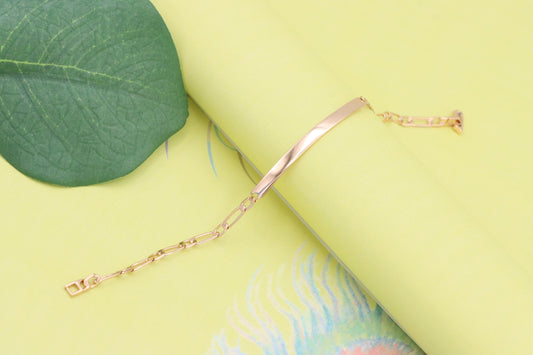 Sleek Rose Gold Polished Chain Bracelet in High Quality Brass, XPBL1138 (2114-7)