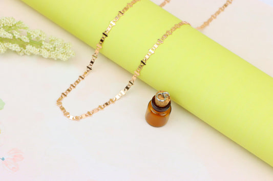 Elegant Rose Gold Link Necklace in High-Quality Brass, XPNL1909 (2162-2)