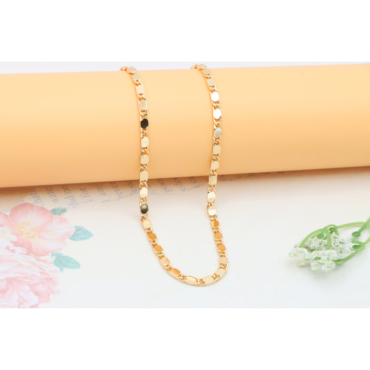 Bold Gold Plated Link Chain Necklace Yellow Finish, XPNL0304 (2031-4)