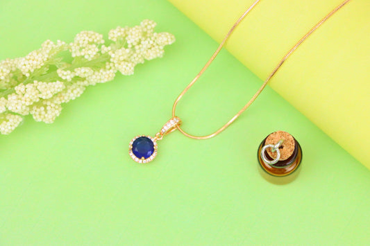 Deep Purple Crystal Pendant with Sparkling Accents in Rose Gold, XPPT1459 (2137-1)