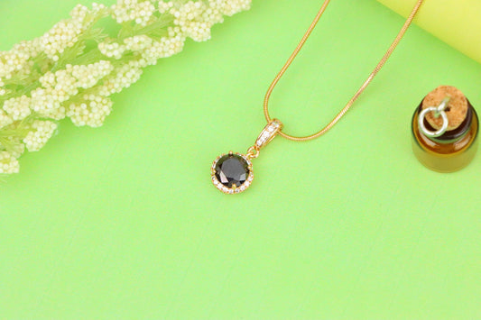 Blood Red Pendant with Gold Plated Brass and Crystal Accents, XPPT1461 (2137-1)
