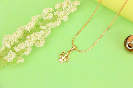 Libra Zodiac Scales Rose Gold Pendant Stylish Charm, XPPT1468 (2137-2)