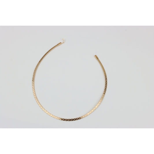 Elegant Rose Gold Flat Chain Necklace for Women, XPNL0328 (2033-8)