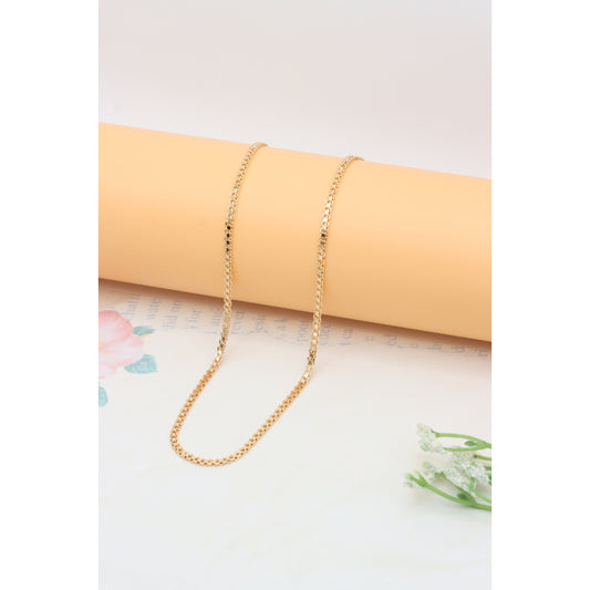 Elegant Rose Gold Plated Chain Necklace, XPNL0332 (2034-2)