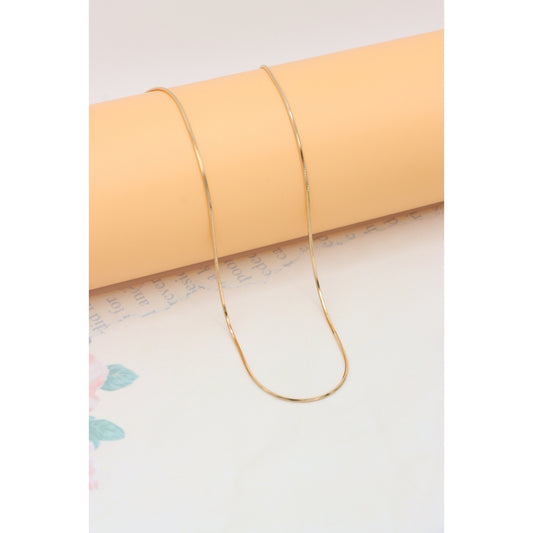 Rose Gold Plated Sleek Herringbone Necklace for Women, XPNL0333 (2034-3)