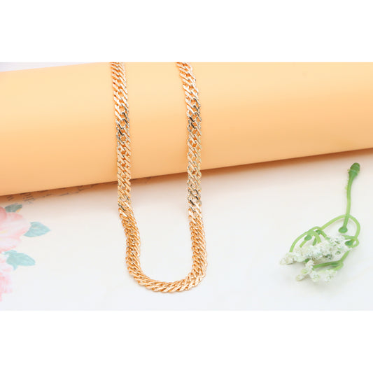 Bold Rose Gold Necklace in Chunky Link Design, XPNL0338 (2034-8)