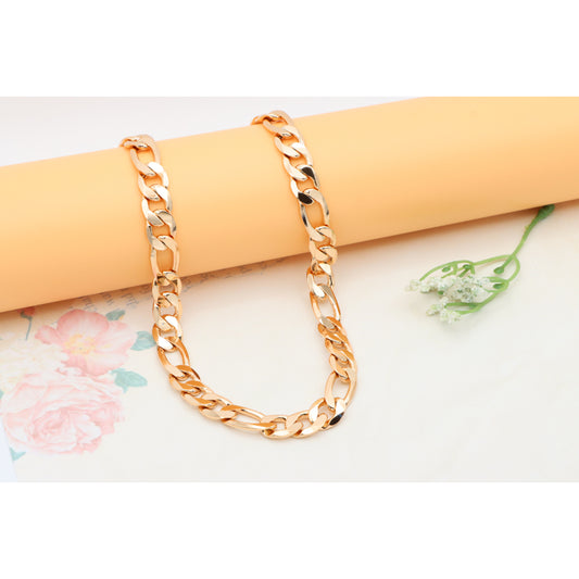 Bold Rose Gold Chain Necklace in High-Polish Finish, XPNL0345 (2035-5)