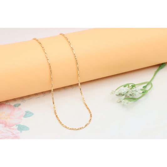 Elegant Textured Rose Gold Necklace for Stylish Layering, XPNL0353 (2036-3)